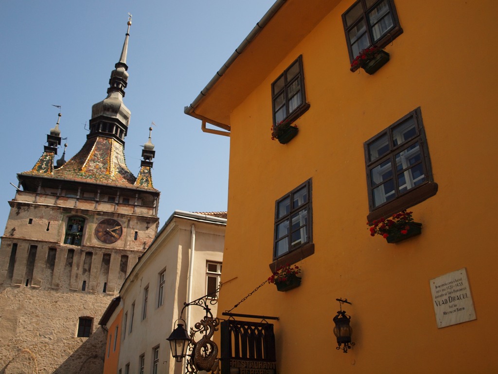 Sighisoara - watch tower & Dracula's brithplace